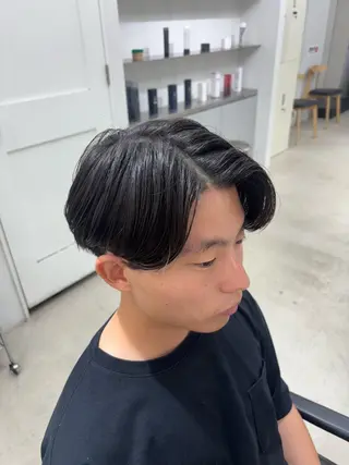 ショート パーマ メンズ 松井 生のヘアスタイル