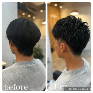 メンズ Aguhair milo森山知幸のヘアスタイル