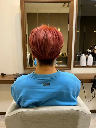 カラー メンズ amiehairroom所属・むらたナチュラルパー マ🌀透明感カラーのヘアスタイル