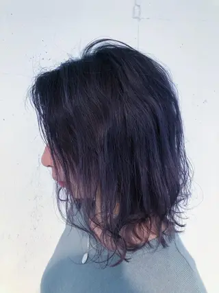 ミディアム 🍂秋の透け感カ ラー🍂HIDEKAのヘアスタイル