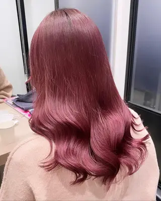 セミロング カラー 💗ガーリーヘア🎀 saki💗のヘアスタイル