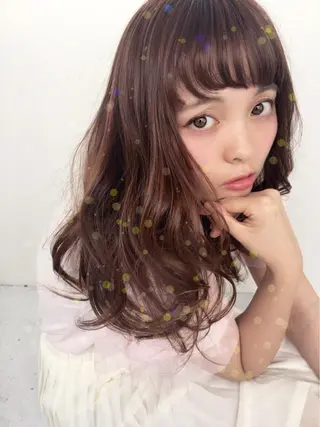 カラー 韓国ヘア得意❤︎森澤 悠佳のヘアスタイル