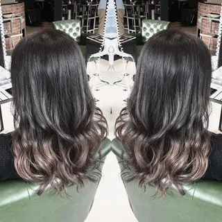 セミロング カラー パーマ ヘアアレンジ tocca所属・毎月通える価格♪ 杉本真基のヘアスタイル