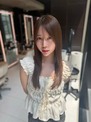 ロング カラー ヘアアレンジ luludi by APHRODITE 銀座所属・🤍うる艶カラー🤍 たむら みなみ 銀座のヘアスタイル