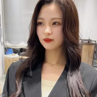 ロング カラー 顔周りレイヤー 🎀マリノのヘアスタイル