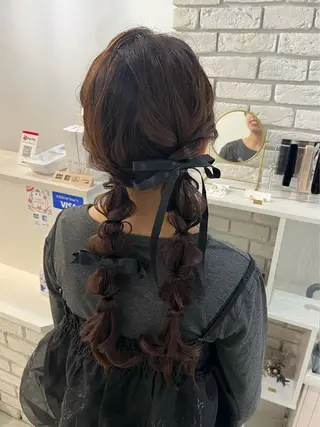 ロング ヘアアレンジ Dityca...tia所属・りん/ 無料ヘアセットのヘアスタイル