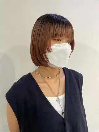 ショート カラー silo所属・silo MOKA 顔周りカット🦦のヘアスタイル