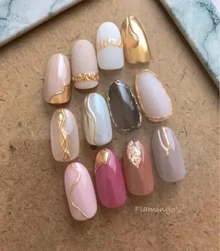 ネイル 40代からの爪を守る ×ケア重視サロン♡のネイルデザイン