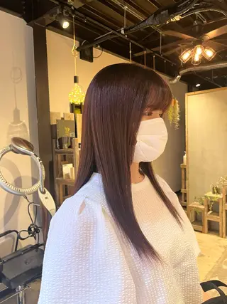 ロング カラー LaNA 佐藤なおのヘアスタイル