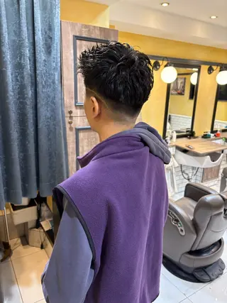 ショート 大山慧也/メンズ/ フェード/バーバーのヘアスタイル