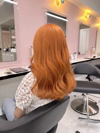 カラー 暖色カラー/オレンジ 🧡のんのヘアスタイル