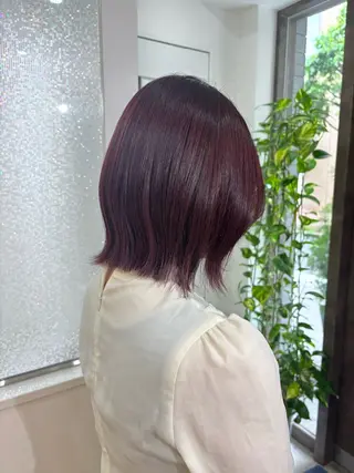 カラー AO所属・Haruka🌺府中 /ボブ/海外ヘアのヘアスタイル