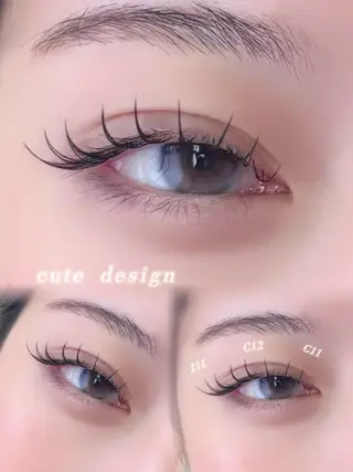 マツエク・マツパ 韓国風束感まつ毛🩵 Nozomiのマツエク・マツパデザイン