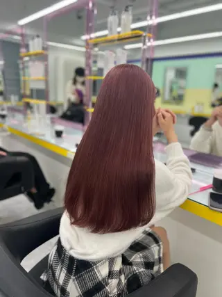 ロング カラー パーマモデル募集💖 まなみのヘアスタイル