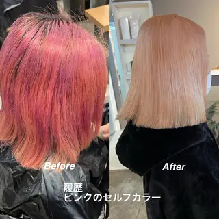 セミロング カラー daiki 原宿のヘアスタイル