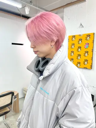 ショート カラー メンズ 24時間受付🌈ブリ ーチ特化RYUTOのヘアスタイル