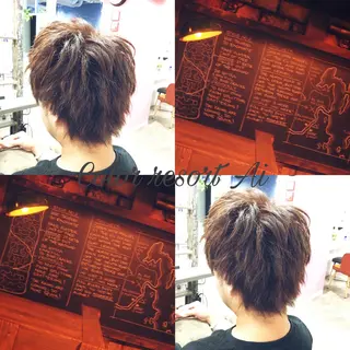 メンズ 透明感カラー 青柳凌平のヘアスタイル