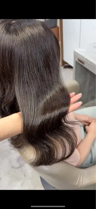 ロング カラー ヘアアレンジ 透明感カラー ももかのヘアスタイル
