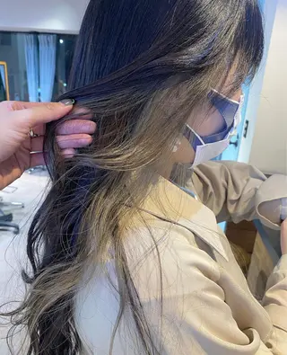 セミロング カラー scene.池袋所属・scene. haraのヘアスタイル