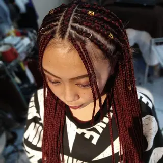 ロング ヘアアレンジ scamp ★のヘアスタイル