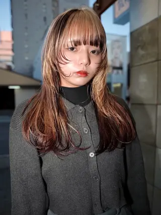 ミディアム カラー デザイン/レイヤー Kaito🐩/栄のヘアスタイル