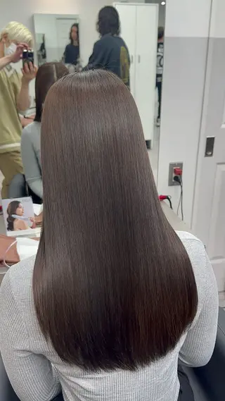 セミロング カラー ヘアアレンジ ⭐️柏木皇気ブリーチ ムラ修正/他店直しのヘアスタイル