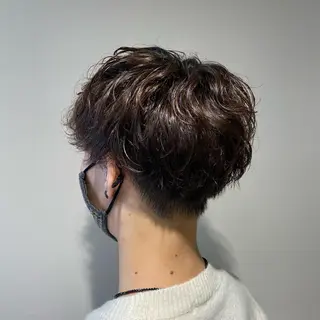 ショート パーマ メンズ 橋本 琉磨のヘアスタイル