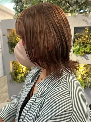 ミディアム カラー ブリーチ／ヘアセット 🪞🌙minamiのヘアスタイル