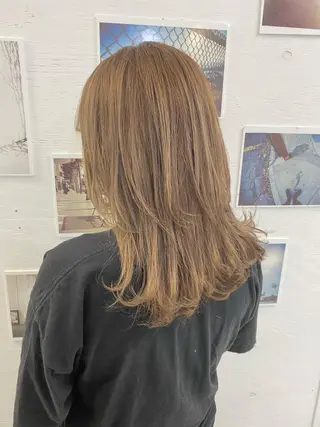 カラー ダメージレスブリーチ /艶髪/横須賀智也のヘアスタイル