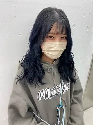 セミロング カラー ヘアアレンジ 夕羽夢🍓矢場/ 透明感カラーのヘアスタイル