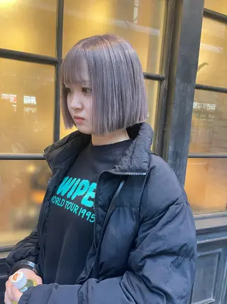 ショート fil横浜店長パーマ ブリーチ特化TOMOのヘアスタイル