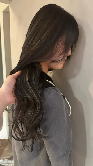 ロング 松本 夢叶のヘアスタイル