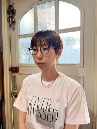 ショート 抜け感ショート パーマ/緒方椋のヘアスタイル