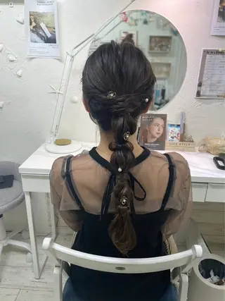 ロング ヘアアレンジ jammming mai/ヘアメイクのヘアスタイル