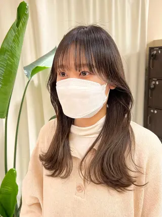 セミロング 【韓国風くびれヘア】 joule小木曽輝のヘアスタイル