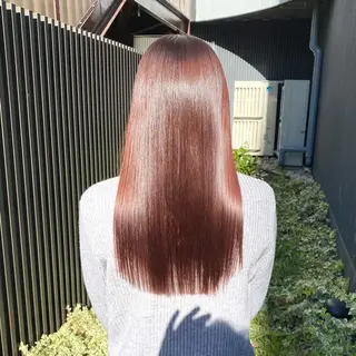 セミロング カラー 髪質改善水素TR× レイヤーカット/熊澤のヘアスタイル