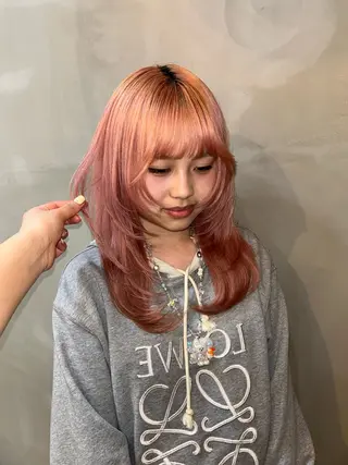 セミロング 暖色カラー/レイヤー /Moeのヘアスタイル