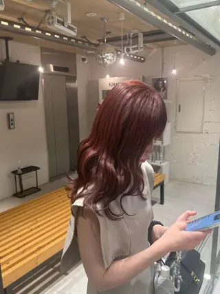 セミロング 🌶推しカラー RINA🌶´-のヘアスタイル