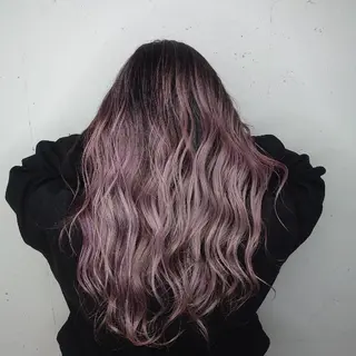 セミロング ヘアアレンジ カラー E Komo hair所属・Wow❕E Komo hair 永井一輝のヘアスタイル