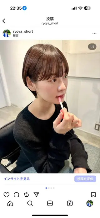 ショート 骨格診断で絶対可愛い ✨丸みショート✨凌弥のヘアスタイル