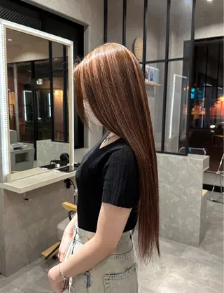 ロング ☘️艶カラー➕ レイヤー maya☘のヘアスタイル