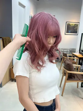 セミロング mee.所属・カットモデル募集中 / ベージュ/あづきのヘアスタイル