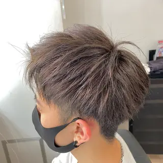 ショート カラー メンズ 銀座骨格診断似合わせ 美容師中島年紀のヘアスタイル