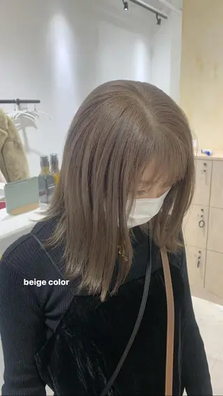 カラー 顔周りレイヤー 🎀マリノのヘアスタイル