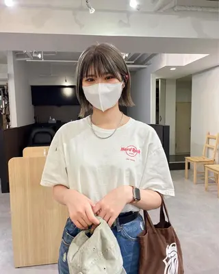 ショート カラー パーマ* 顔まわり似合わせのヘアスタイル