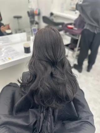 ロング カラー パーマ ヘアアレンジ メンズ キッズ ♥️韓国ヘア レイヤー♥️ゆりのヘアスタイル