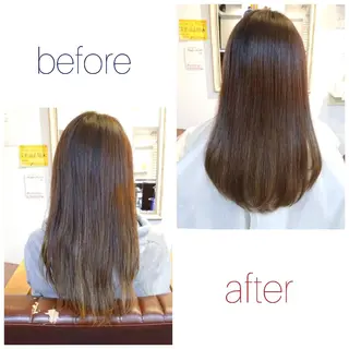 ロング カラー youres  hair  髪質改善トリートメント&ヘッドスパ新宿三丁目店所属・髪質改善 芝井千晶のヘアスタイル
