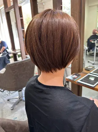 ショート カラー ショート・パーマ・デ ザインカラー/むつみのヘアスタイル