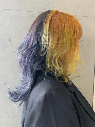 セミロング カラー 髪質改善/縮毛矯正 ツヤ髪🩷さつきのヘアスタイル