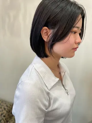 ミディアム 安藤 明日翔のヘアスタイル